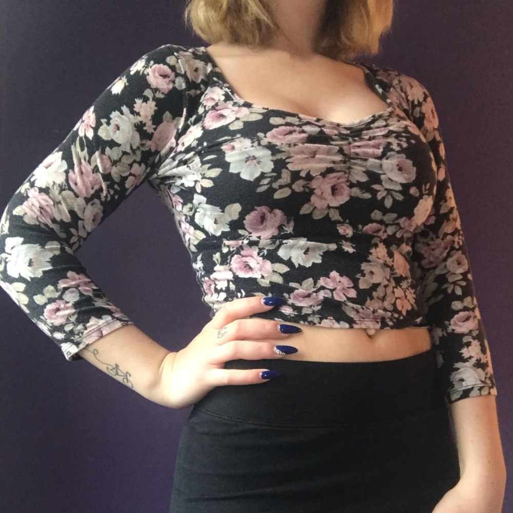 Floral crop top
